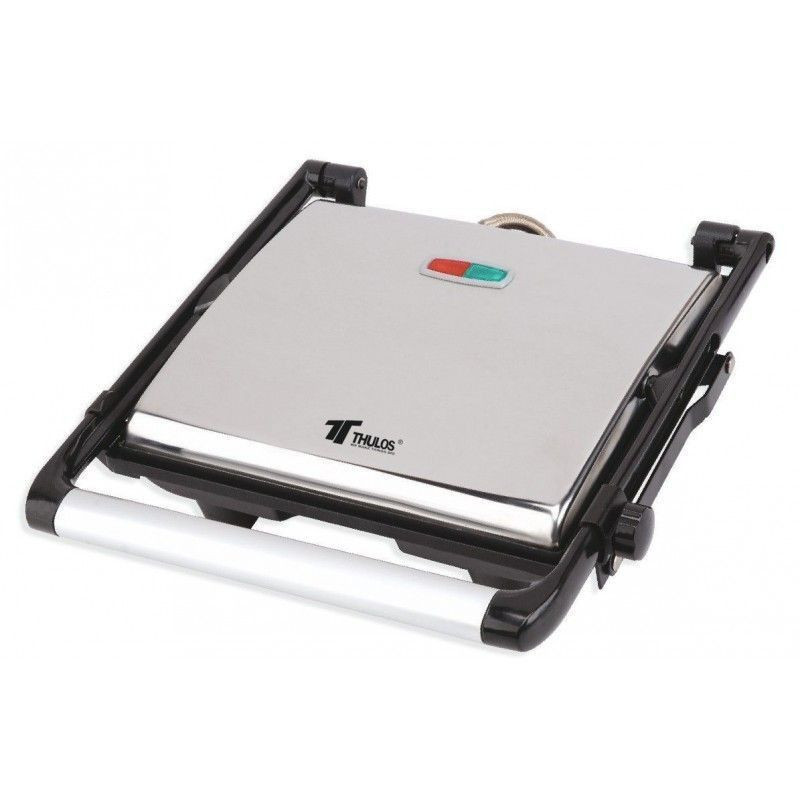 Grill Panini, apertura en diferentes ángulos. 2000W Thulos TH-GP200. Thulos Grill Panini TH-GP200