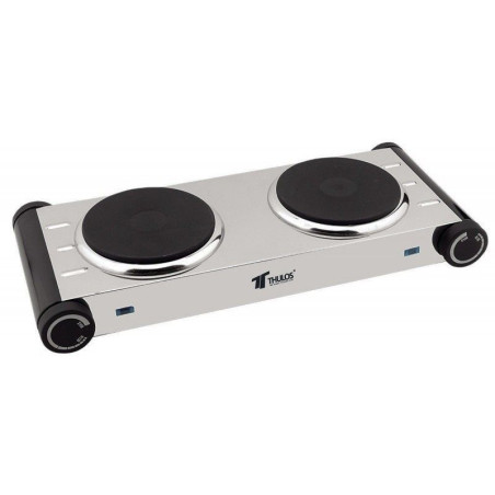 Cocina eléctrica de acero inoxidable 2 quemadores Thulos TH-CE2000E/2P Thulos Cocinas Eléctricas TH-CE2000E/2P