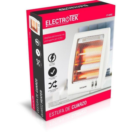 Quartz heater, two temperature settings. ELECTROTEK ET-QH02