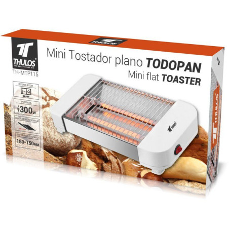 TODOPAN mini flat toaster. Power: 300W. THULOS TH-MTP115