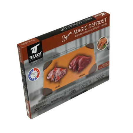 Aluminum quick defrost tray with copper infused exterior. THULOS TH...