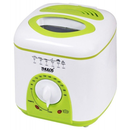 Freidora eléctrica, capacidad total 1 litro Aceite: 0.75L+Cestillo: 0.25L.). Potencia: 950W. THULOS TH-FR10. Thulos Freidoras...