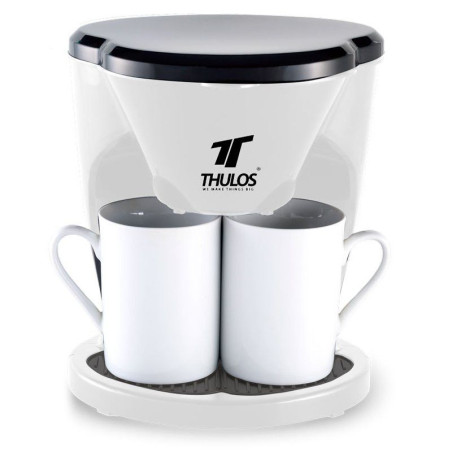 Cafetera eléctrica con dos tazas, 450W. THULOS TH-CM03 Thulos Cafeteras de Goteo TH-CM03