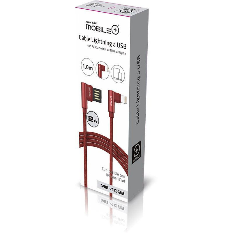 Charging and data cable, Lightning to USB. MOBILE+ MB-1023