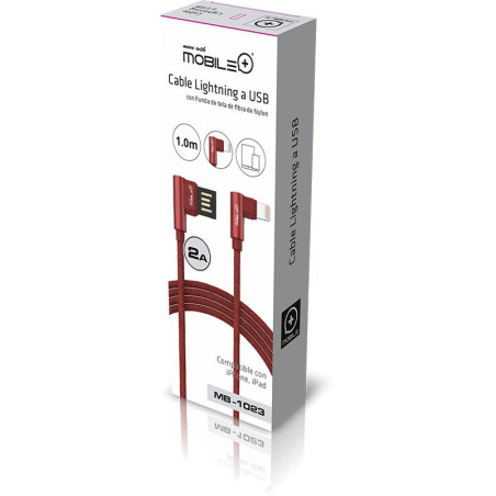 Charging and data cable, Lightning to USB. MOBILE+ MB-1023