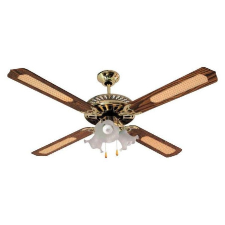 TH-450C3 - Ventilador para techo 52", 4 Aspas de MDF + 3 lámpara de cristal. TH-450C3 - Thulos