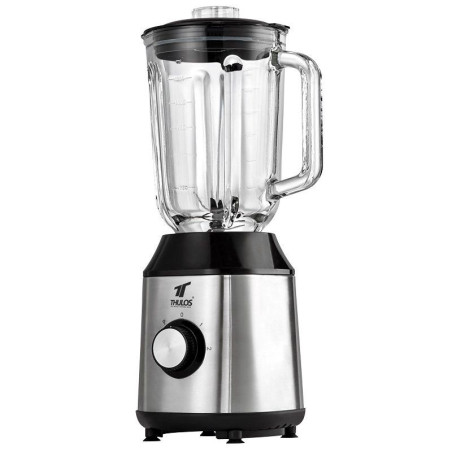 Glass blender, stainless steel body. 1.5 liters and 600W. THULOS TH...