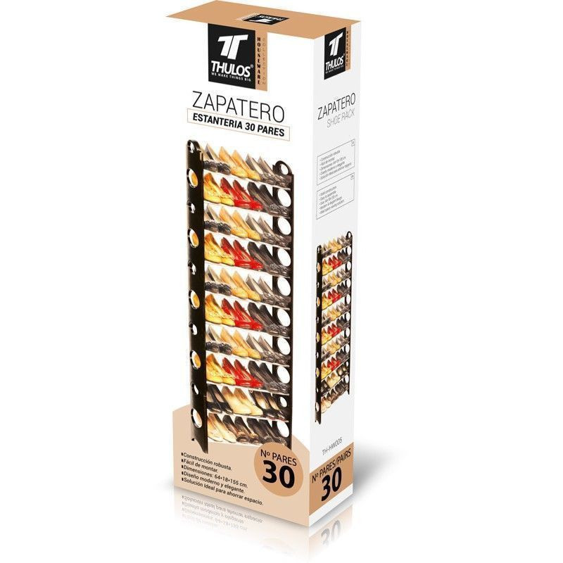 SHOE RACK WITH CAPACITY OF UP TO 30 PAIRS OF SHOES. THULOS TH-HW005