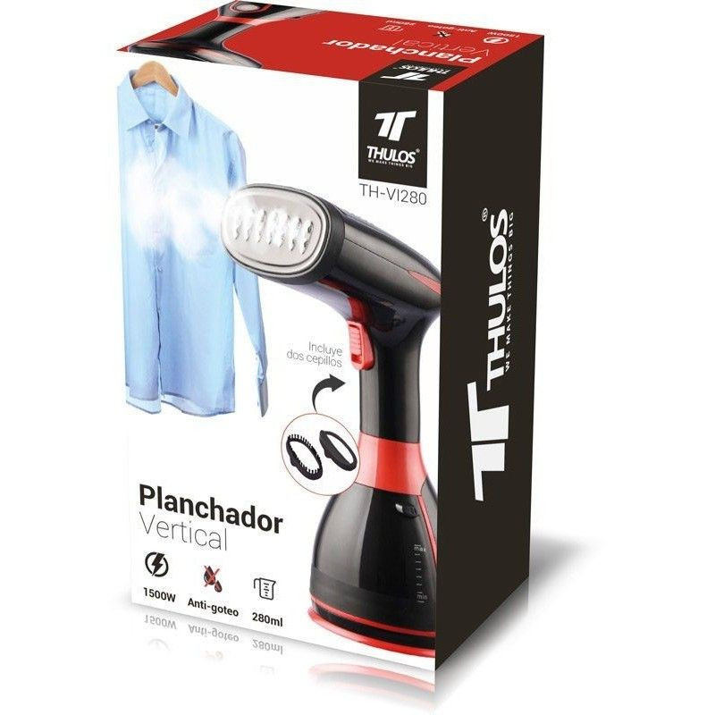 Plancha de vapor vertical, incluye 2 cepillos y vaso medidor. THULOS TH-VI280. Thulos Planchado Vertical TH-VI280