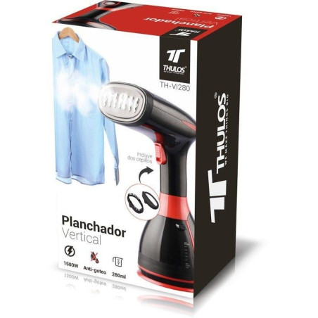 Plancha de vapor vertical, incluye 2 cepillos y vaso medidor. THULOS TH-VI280. Thulos Planchado Vertical TH-VI280