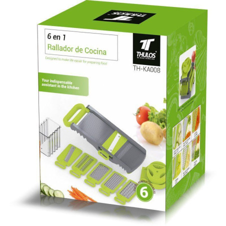 6 in 1: Manual food grater. THULOS TH-KA008