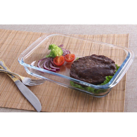 Set of 3 rectangular glass oven trays, 1.0l, 1.6l, 2.2l. THULOS TH-...