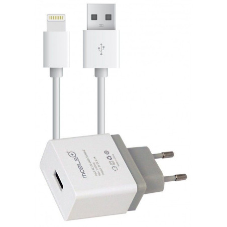 Charger for home, it includes 1 meter Lightning / USB cable. IPhone...