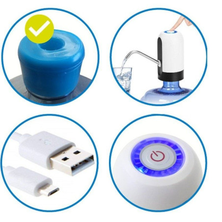 Dispensador de Agua Eléctrico, carga USB. THULOS TH-DL110. Thulos Dispensadores de Agua TH-DL110