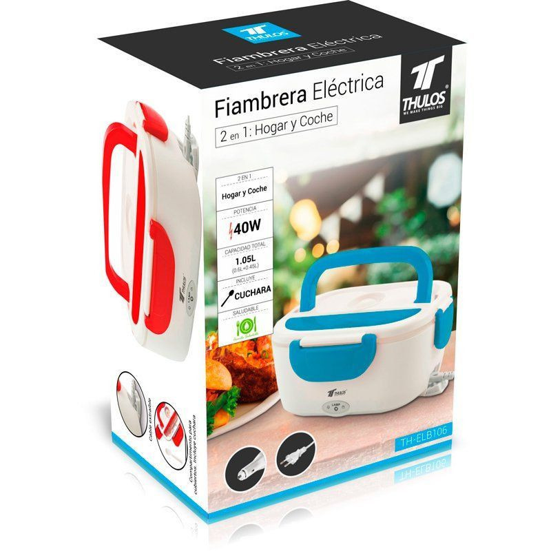 Electric Lunch Box 2-in-1 : Home and Car. THULOS TH-ELB106