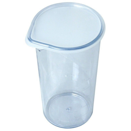 Hand blender with stainless steel body and blades, 2 speeds, turbo ...