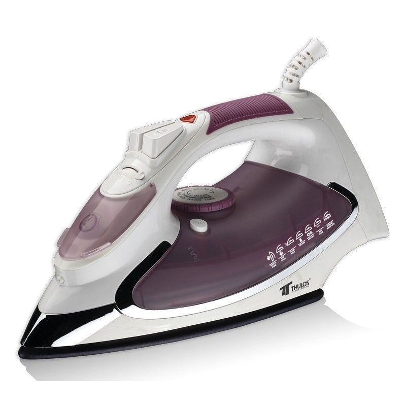 Plancha de vapor, suela con revestimiento cerámico, 2200W. THULOS TH-PV2201 Thulos Planchas de Vapor TH-PV2201