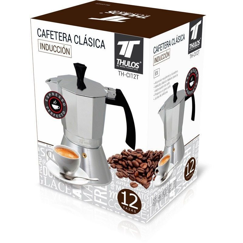 Induction coffee maker 6, 9 and 12 cups Thulos