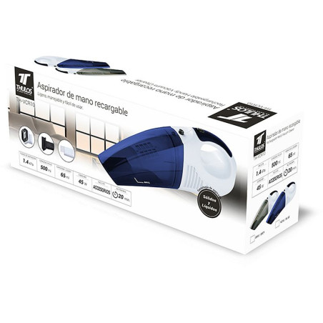 Rechargeable hand vacuum cleaner 1.4kPa, 45W. THULOS TH-VCR10