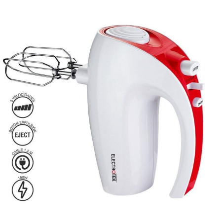 Batidora-Amasadora de 5 velocidades, 150W. ELECTROTEK ET-BA150 ElectroTek Batidoras-Amasadoras ET-BA150
