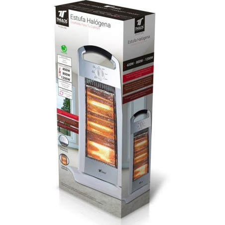Halogen heater, 3 temperature settings, 400/800 / 1200W. THULOS TH-...
