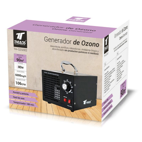 Ozone Generator, 80W, Area: 90m2. THULOS TH-OZG002