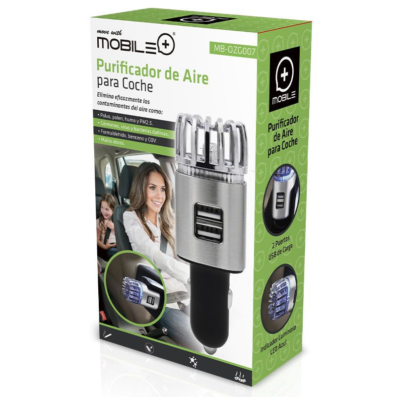 Car Air Purifier. MOBILE+ MB-OZG007