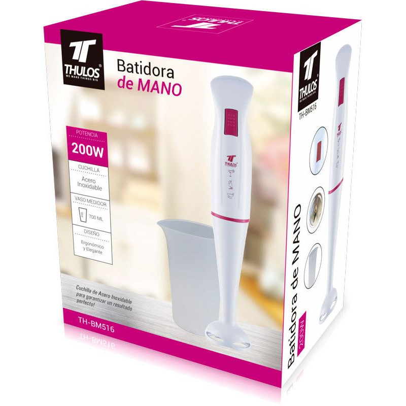 Hand blender, 200W, Stainless steel blade. THULOS TH-BM516