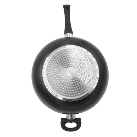 WOK skillet with high quality non-stick 3-layer stone coating, vari...
