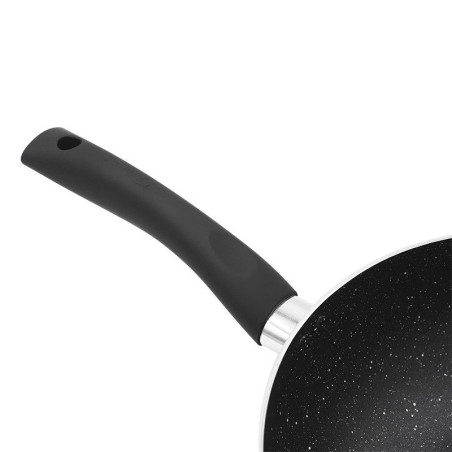 WOK skillet with high quality non-stick 3-layer stone coating, vari...