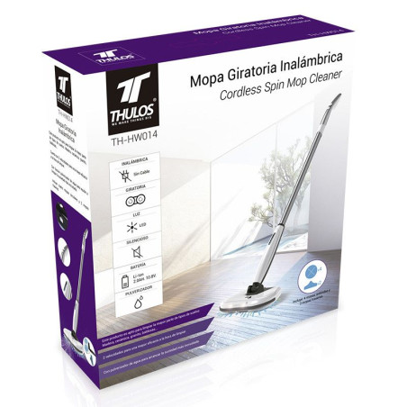 Cordless Spin Mop Cleaner. THULOS TH-HW014