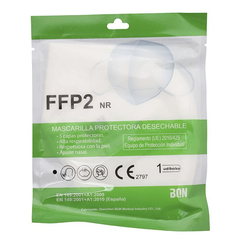 BQN-KZ-F001 - Mascarilla Protectora Desechable FFP2 NR. THULOS BQN-KZ-F001 - Thulos