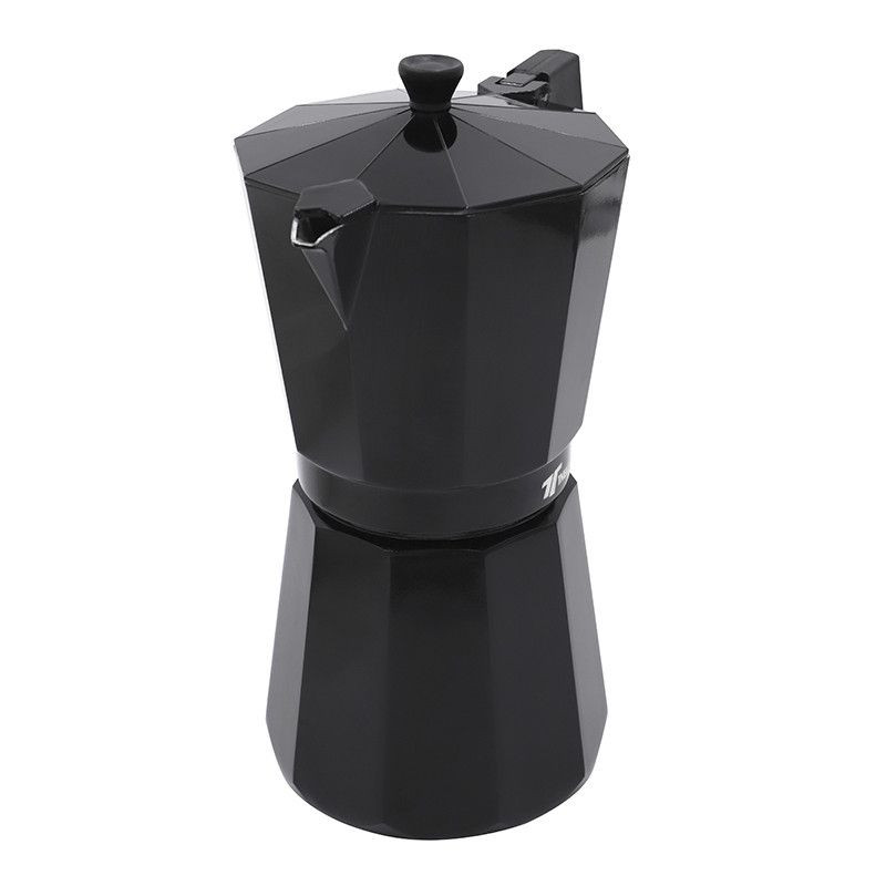 Classic black coffee maker, various capacities: 6, 9 and 12 cups. T...