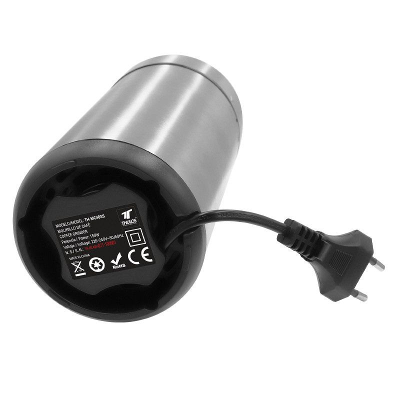 Molinillo de Café de Acero Inoxidable. Capacidad: 40 gr. THULOS TH-MC40SS Thulos Inicio TH-MC40SS