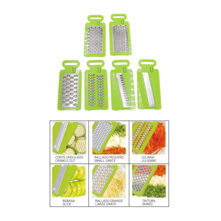 6 in 1: Manual food grater. THULOS TH-KA008