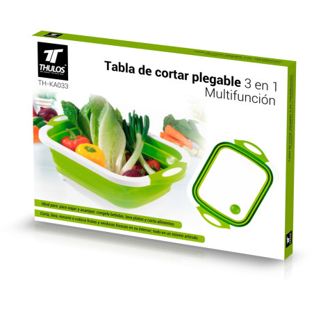 3 en 1: Cutting board, wringer & basket. THULOS TH-KA033