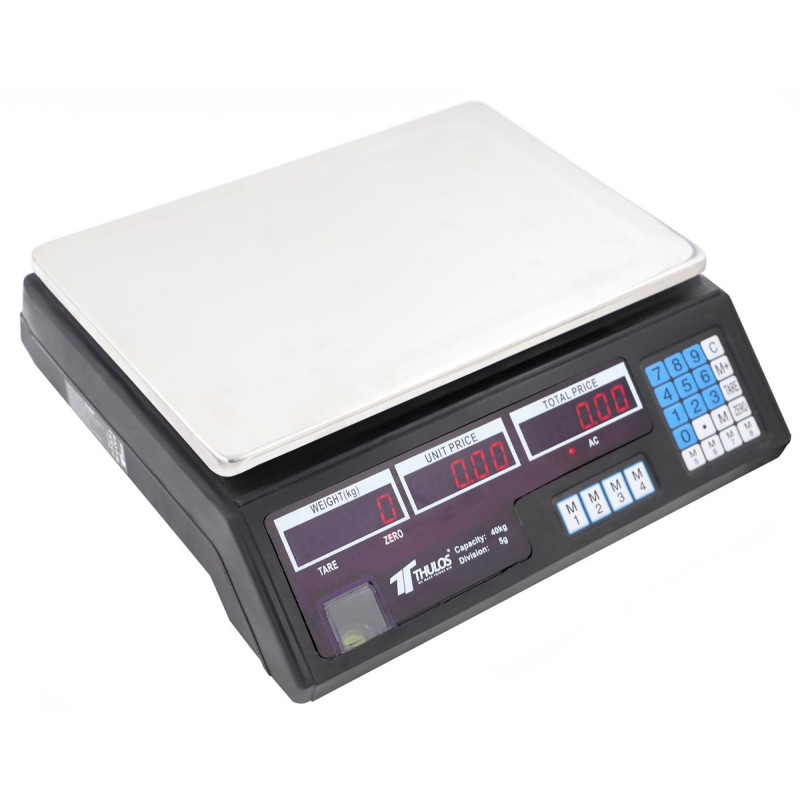 Electronic digital scale, 40kg capacity. Thulos TH-BD40
