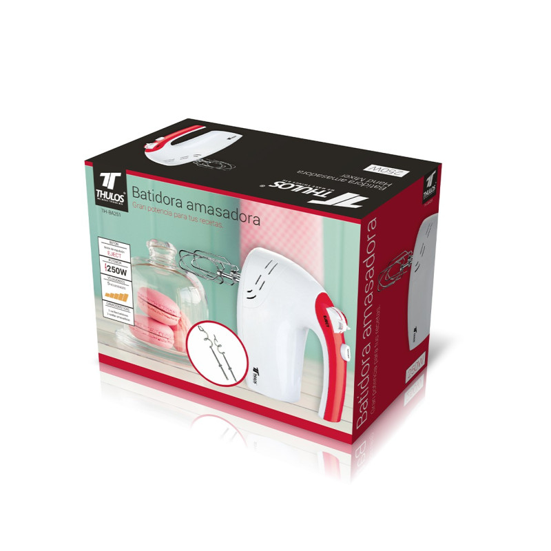 Misturador-Amassador, 250W, 5 velocidades. THULOS TH-BA251.