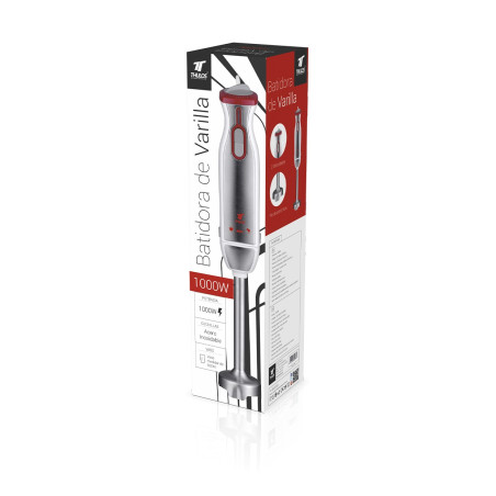 Hand blender with stainless steel body and blades, 2 speeds, turbo ...