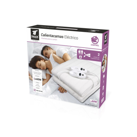Electric underblanket 160 * 140 cm, washable, 2 temperatures, 2 adj...