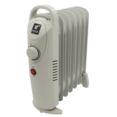 Mini radiador a óleo com 7 elementos de aquecimento. Potência: 700W...