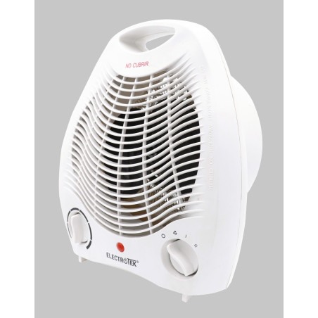Calefactor eléctrico 2 ajustes de temperatura 1000/2000W. ELECTROTEK ET-TV06 ElectroTek Calefactores y Termoventiladores ET-TV06