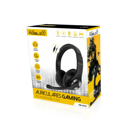 Fones de ouvido para jogos, microfone e ajuste de volume MB-HP33