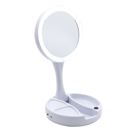 Espejo De Doble Cara Con Luz Led. Aumento 1x y 10x. THULOS TH-BY05 Thulos Inicio TH-BY05
