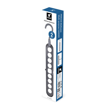 Percha multiusos, 2 Unidades THULOS TH-HW020
