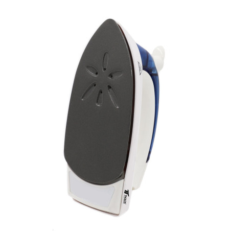 Travel iron with folding handle, Power: 700W. Includes cover and me...
