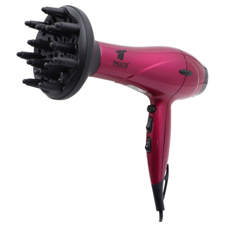 Secador de cabelo 1600-2000W. Inclui difusor e concentrador. THULOS...