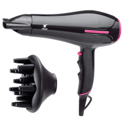 Secador de cabelo, 2 velocidades, 3 temperaturas, 2000W, com difuso...