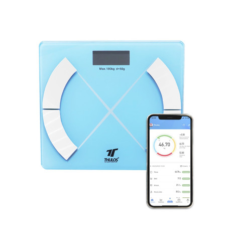 Báscula de baño BLUETOOTH, múltiples mediciones. APP para iOS y Android. THULOS TH-BD122 Thulos Inicio TH-BD122