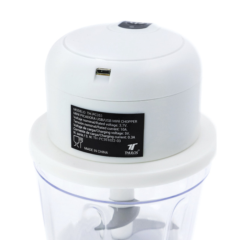 USB Mini chopper, capacity 350 ml. Stainless steel blade. THULOS TH...